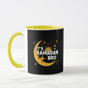 Caneca É Ramadan Irmão Feliz Jejum Crescente Islâmico 