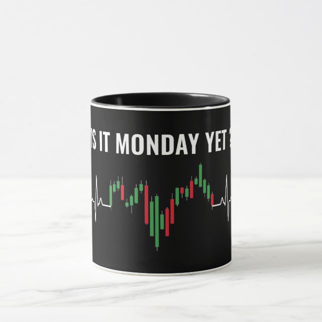 Caneca É Segunda-Feira Ainda? Bolsa Funny Stock Market Mu (Centro)