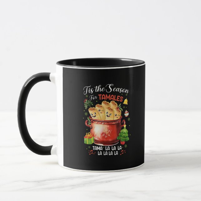 Caneca É Temporada de Tamales Natal Comida Mexicana (Esquerda)
