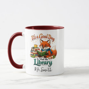 Caneca É um Bom Dia para Visitar a Biblioteca Personali