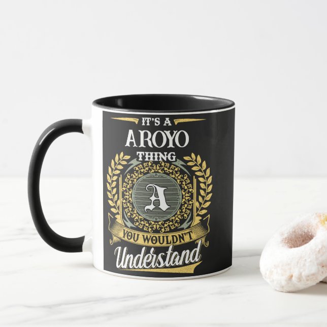 Caneca É uma Coisa de AROYO que Você Não Entenderia (Com Donut)