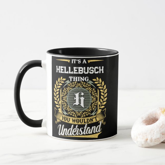 Caneca É uma Coisa de HELLEBUSCH que Você Não Entenderia (Com Donut)