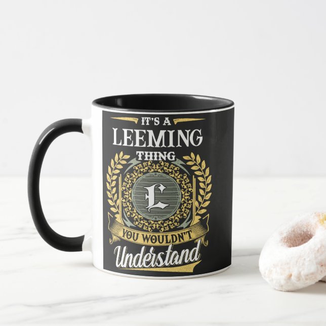 Caneca É uma Coisa de LEEMING que Você Não Entenderia (Com Donut)
