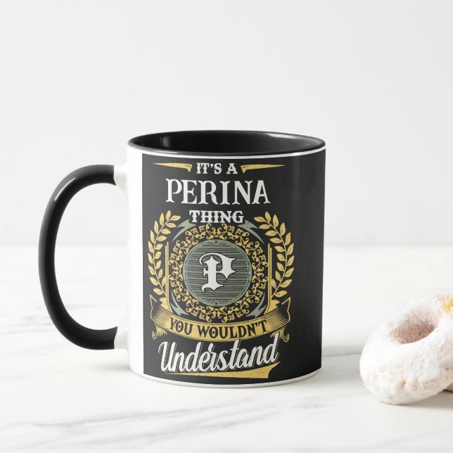 Caneca É uma Coisa de PERINA que Você Não Entenderia (Com Donut)