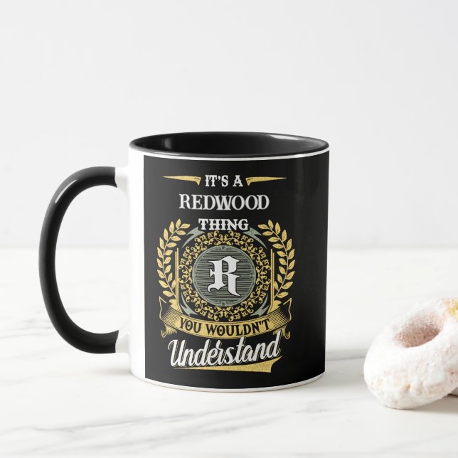 Caneca É uma Coisa de REDWOOD que Você Não Entenderia (Com Donut)