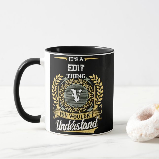 Caneca É uma Coisa de V que Você Não Entenderia (Com Donut)