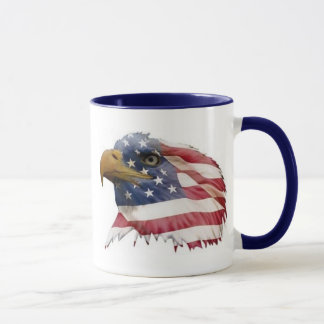 Caneca Eagle e bandeira