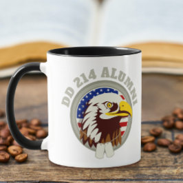 Caneca Eagle Emblem USA Flag | DD 214 Alumni