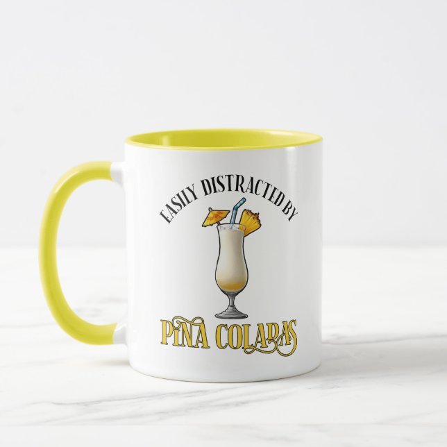 Caneca Easily Distracted By Pina Coladas (Esquerda)