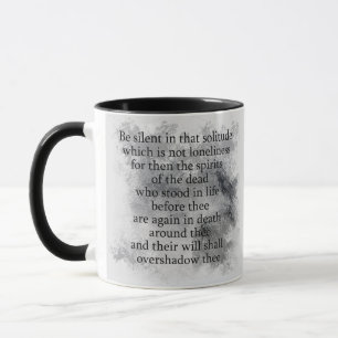 Caneca Edgar Allan Poe Espíritos do Poema do Halloween d