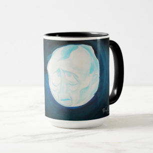 Caneca Edgar Allan Poe "para a lua nunca irradia-se."