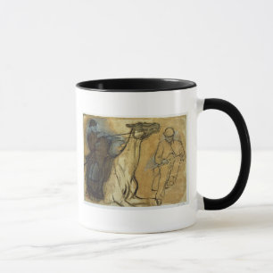 Caneca Edgar Degas dois estudos dos cavaleiros