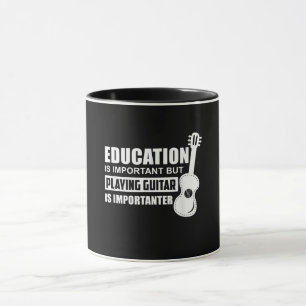 Caneca Educação É Importante, Mas Tocar Violão