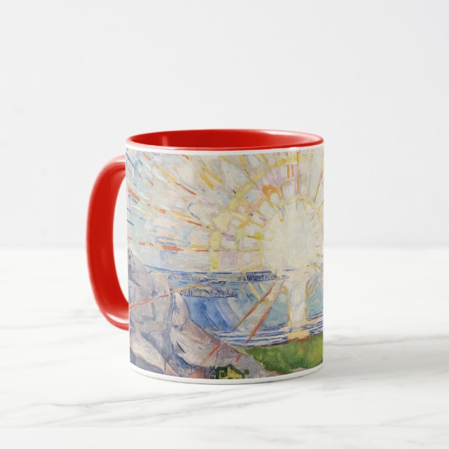 Caneca Edvard Munch Sunrise Art Nouveau Expressionismo (Frente Esquerda)