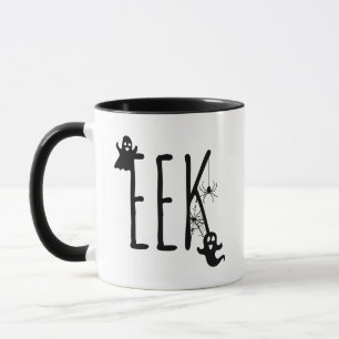 Caneca Eek Fantasmas Assustadores de Halloween Assombrado