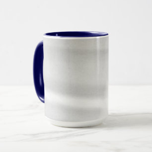 Caneca Efeito nevado do fosco azul escuro