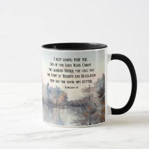 Caneca Éfesianos 1:17 Espírito de Sabedoria e Revelação