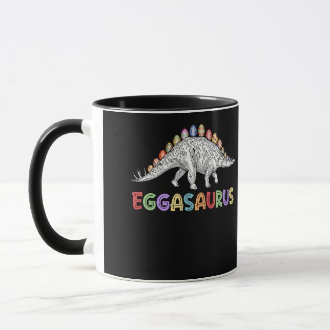 Caneca Eggasaurus Stegosaurus Felz pascoa de Ovo Dinossau (Esquerda)