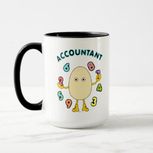 Caneca Egghead de Contabilidade