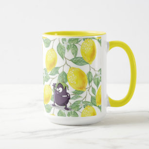 Caneca EggPlant Perst em Lemon Tree Combo Mug de 15 oz