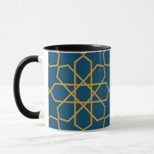 Caneca Eid Mubarak Geométrico Design Blue
