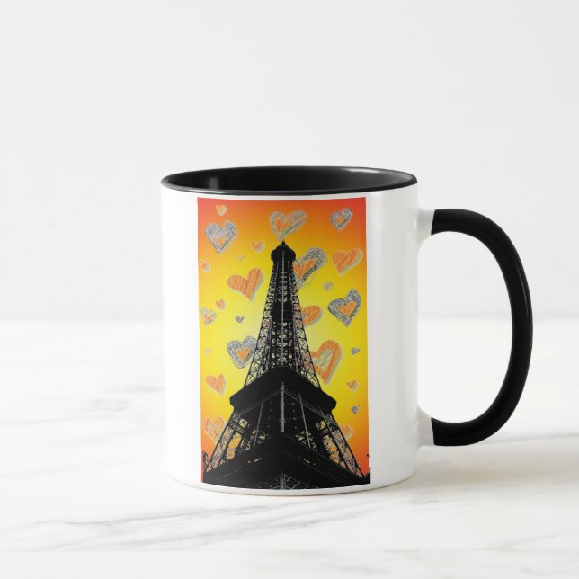 Caneca Eifel Tower Hearts Mug (Direita)