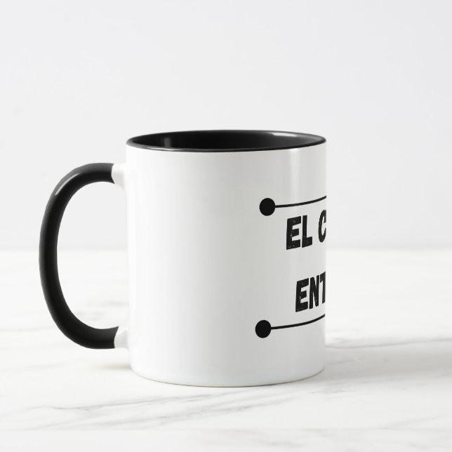Caneca El Café Me Entiende - Diseño para Verdaderos Cafe (Esquerda)