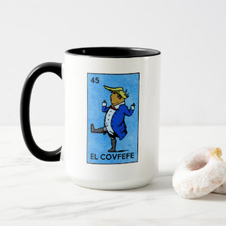 Caneca El Covfefe Act Trump Vintage Bingo Mexicano