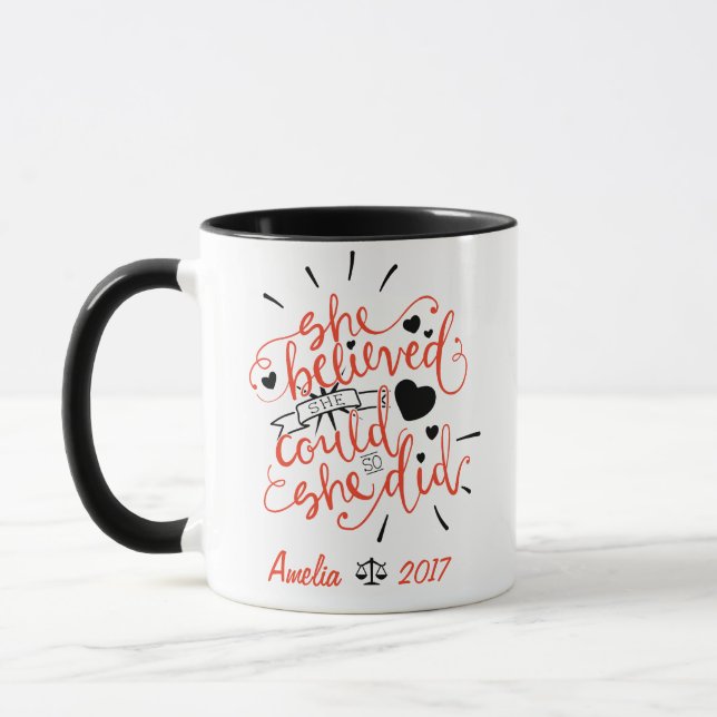 Caneca Ela Acreditava Que Podia Fazer Café Personalizado (Esquerda)