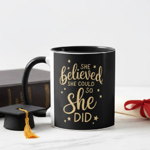 Caneca Ela Acreditou Que Conseguiu, Então Ela Fez Citação