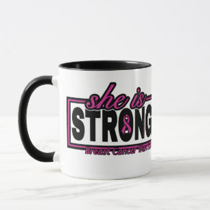 Caneca Ela é FORTE...Cancer de peito