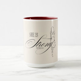 Caneca Ela é Forte Provérbios 31:25