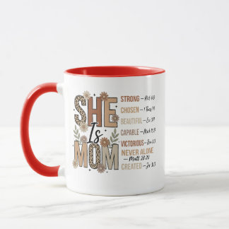 Caneca Ela é Mamãe | Presente de Mamãe com Estampa