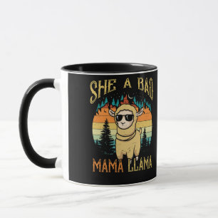 Caneca Ela É Uma Vintage Má Dia de as mães Llama