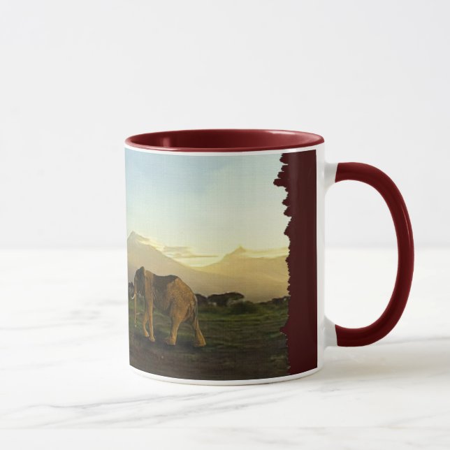 Caneca Elefante Africano e Savana (Direita)