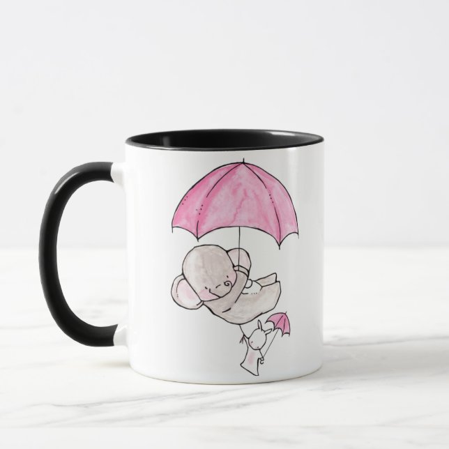 Caneca Elefante e coelhinhos (Esquerda)