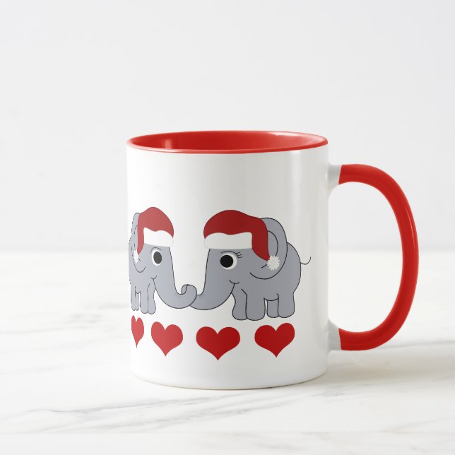 Caneca Elefante Natal (Direita)