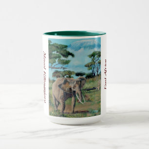 Caneca Elefante no Monte Kilimanjaro - Mug