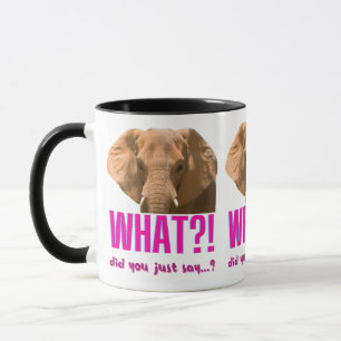 Caneca Elefante, O Que Acabou De Dizer?