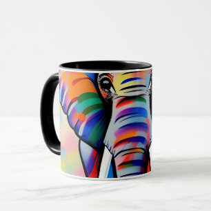 Caneca Elefante Safari Africano Colorido