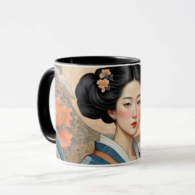 Caneca Elegância Oriental - A Princesa Lotus (Frente Esquerda)