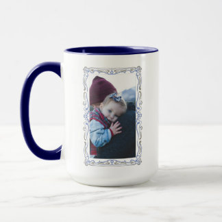Caneca Elegant Hand Drawn Frame Custom Image