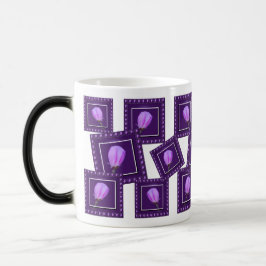 Caneca Elegant Pink and Purple Spring Blossom Floral