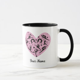 Caneca Elegant Rhythmic Gymnastics Personalized Mug
