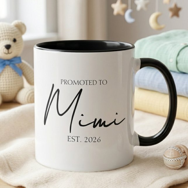 Caneca Elegante Ano de Avó EST (Criador carregado)