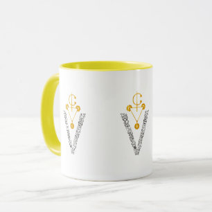 Caneca Elegante Dourada Amazigh Signe