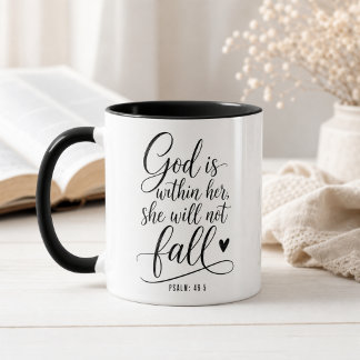 Caneca Elegante Escritura Cristã