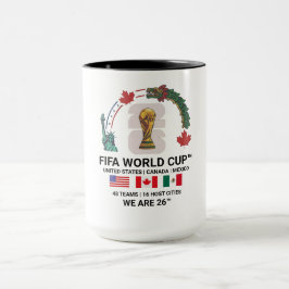 Caneca Elegante FIFA Copa do Mundo 2026 Combo 15 o