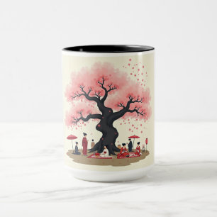 Caneca Elegante Flor de Cerejeira Hanami