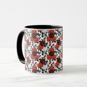 Caneca Elegante Fofo Sofisticado Chique Romântico Floral
